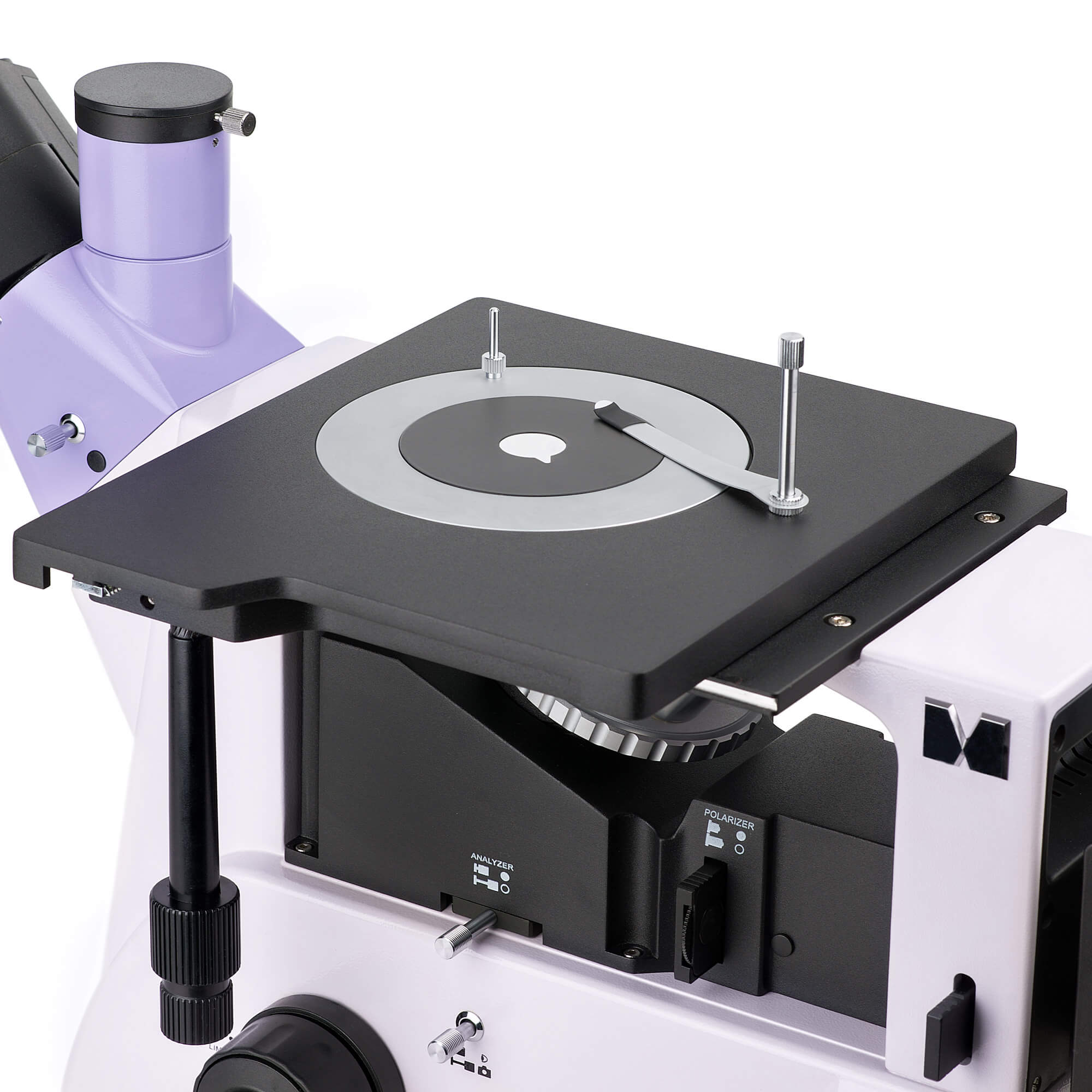 Metalurgický inverzný digitálny mikroskop MAGUS Metal VD700 pracovný stolík